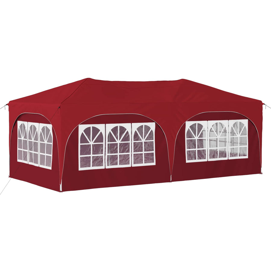 Pop-up Feesttent Bordeauxrood 575 x 288 x 245 cm Oxford Stof