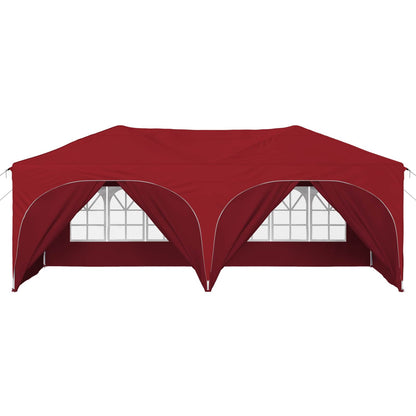 Pop-up Feesttent Bordeauxrood 575 x 288 x 245 cm Oxford Stof