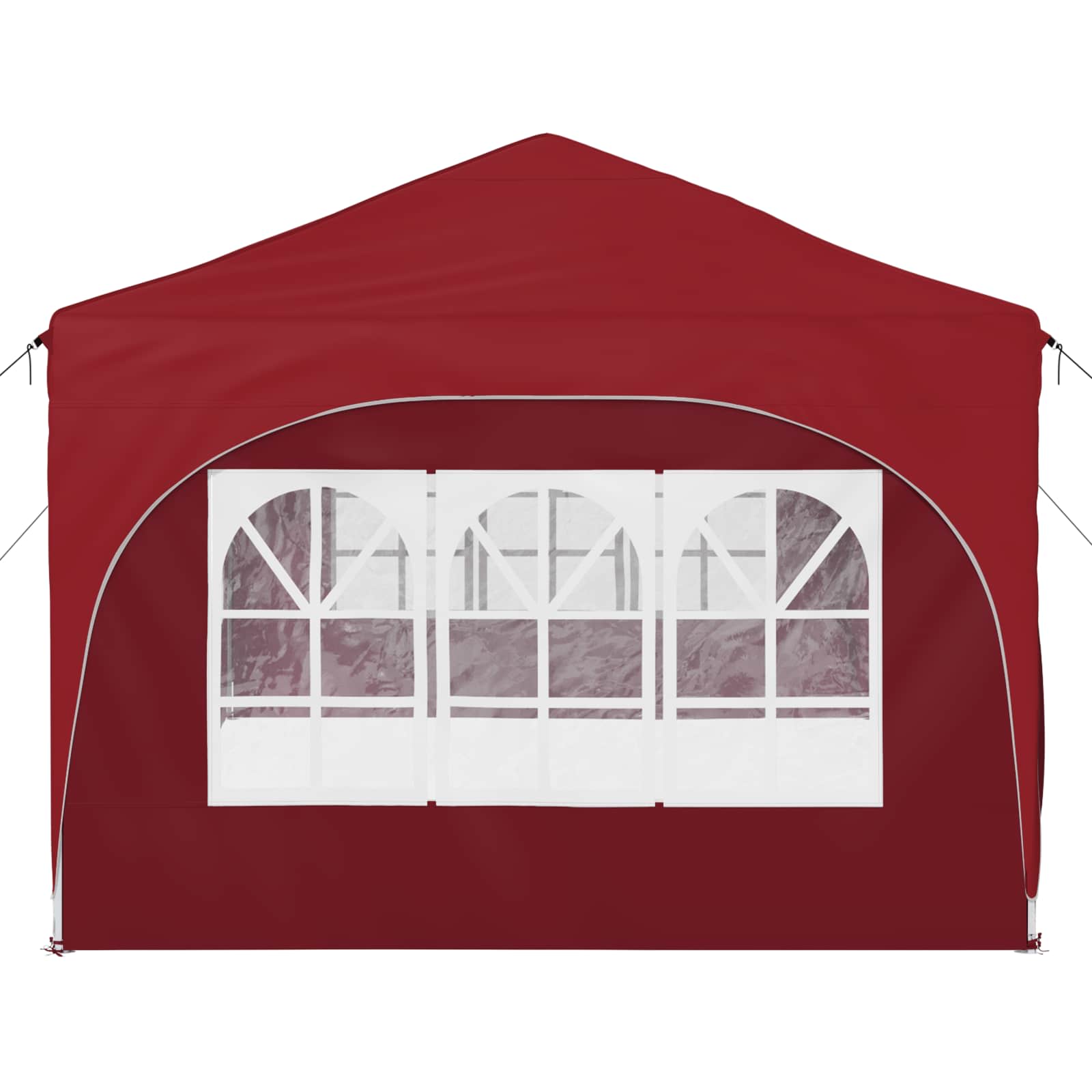 Pop-up Feesttent Bordeauxrood 575 x 288 x 245 cm Oxford Stof