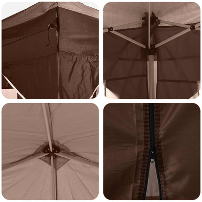 Pop-up Feesttent Bruin 575 x 288 x 245 cm Oxford Stof