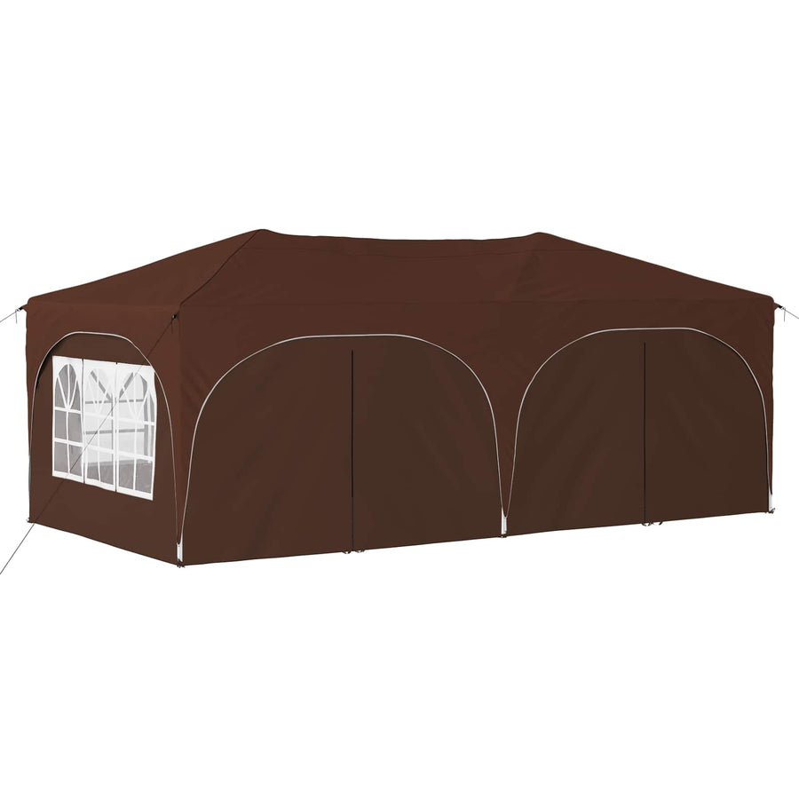 Pop-up Feesttent Bruin 575 x 288 x 245 cm Oxford Stof