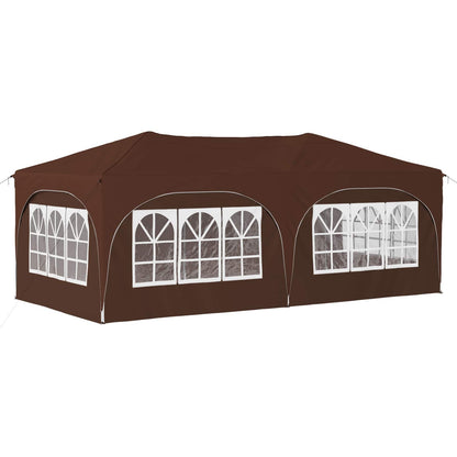 Pop-up Feesttent Bruin 575 x 288 x 245 cm Oxford Stof