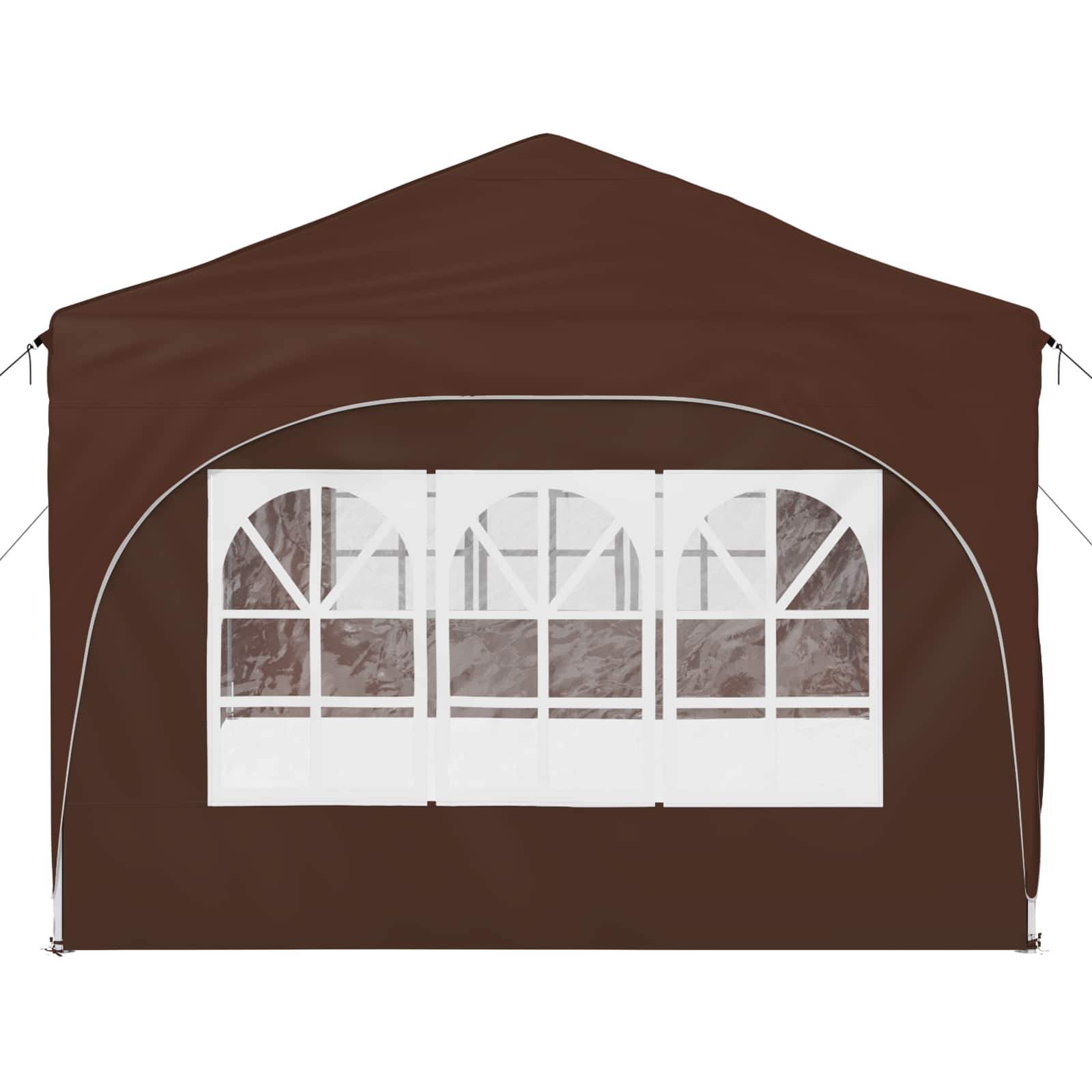 Pop-up Feesttent Bruin 575 x 288 x 245 cm Oxford Stof