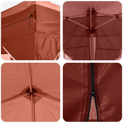 Pop-up Feesttent Terracotta 575 x 288 x 245 cm Oxford Stof
