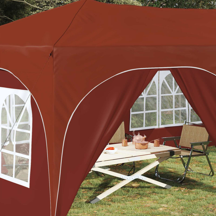 Pop-up Feesttent Terracotta 575 x 288 x 245 cm Oxford Stof