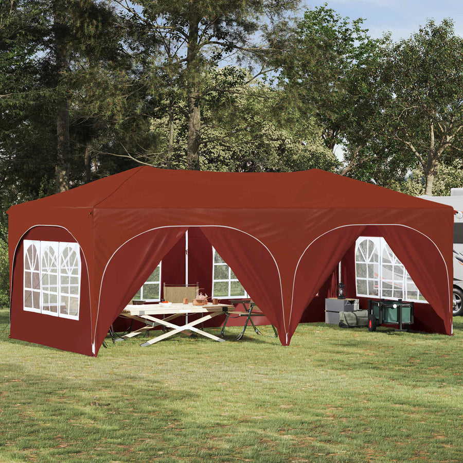 Pop-up Feesttent Terracotta 575 x 288 x 245 cm Oxford Stof