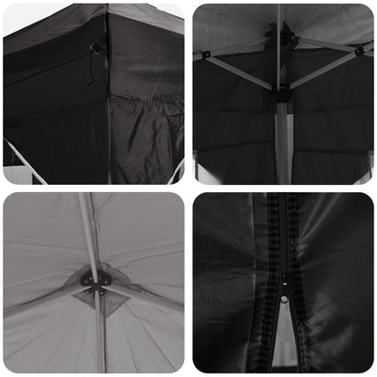 Pop-up Feesttent Zwart 575 x 288 x 245 cm Oxford Stof