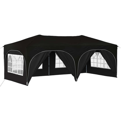 Pop-up Feesttent Zwart 575 x 288 x 245 cm Oxford Stof