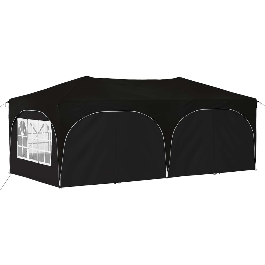 Pop-up Feesttent Zwart 575 x 288 x 245 cm Oxford Stof