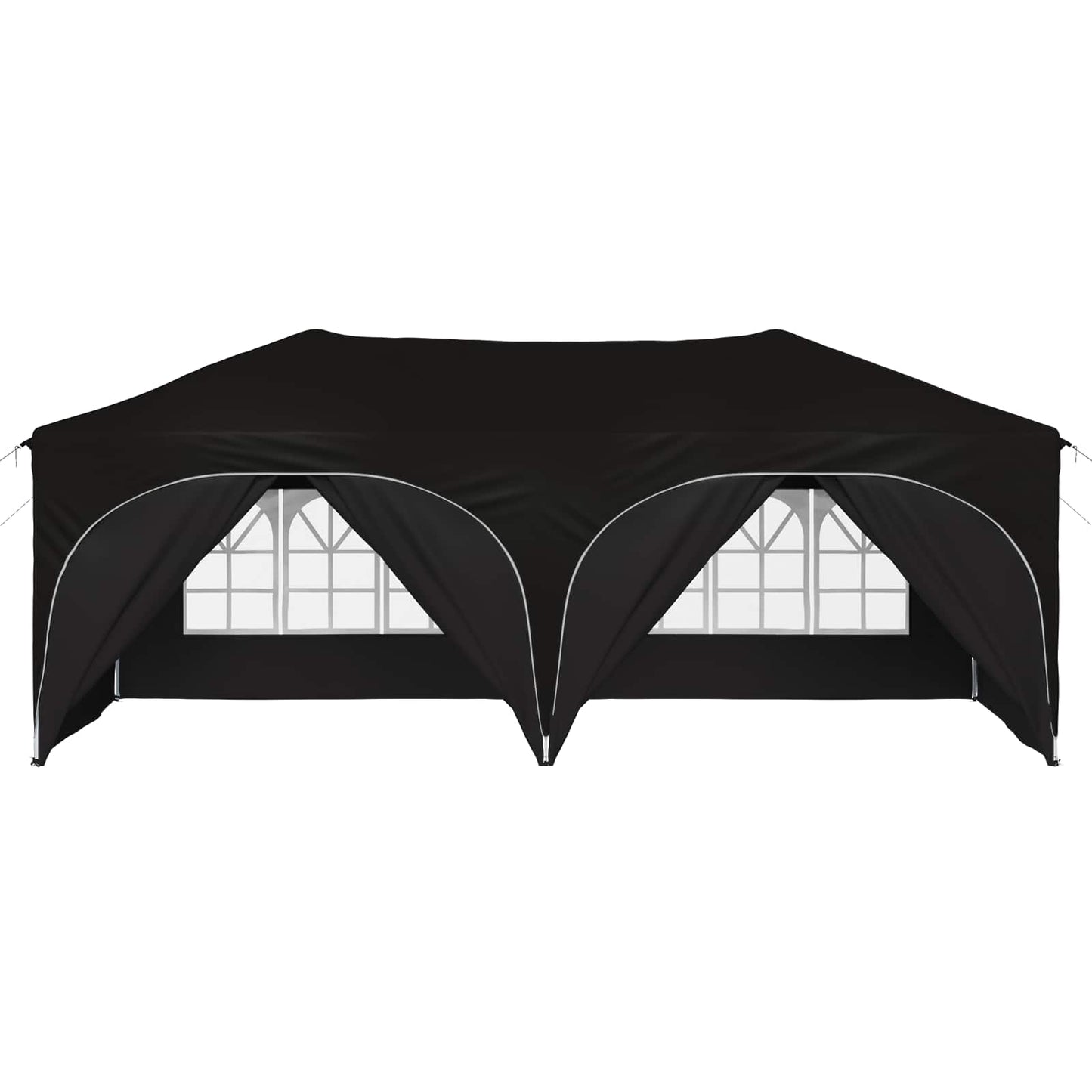 Pop-up Feesttent Zwart 575 x 288 x 245 cm Oxford Stof