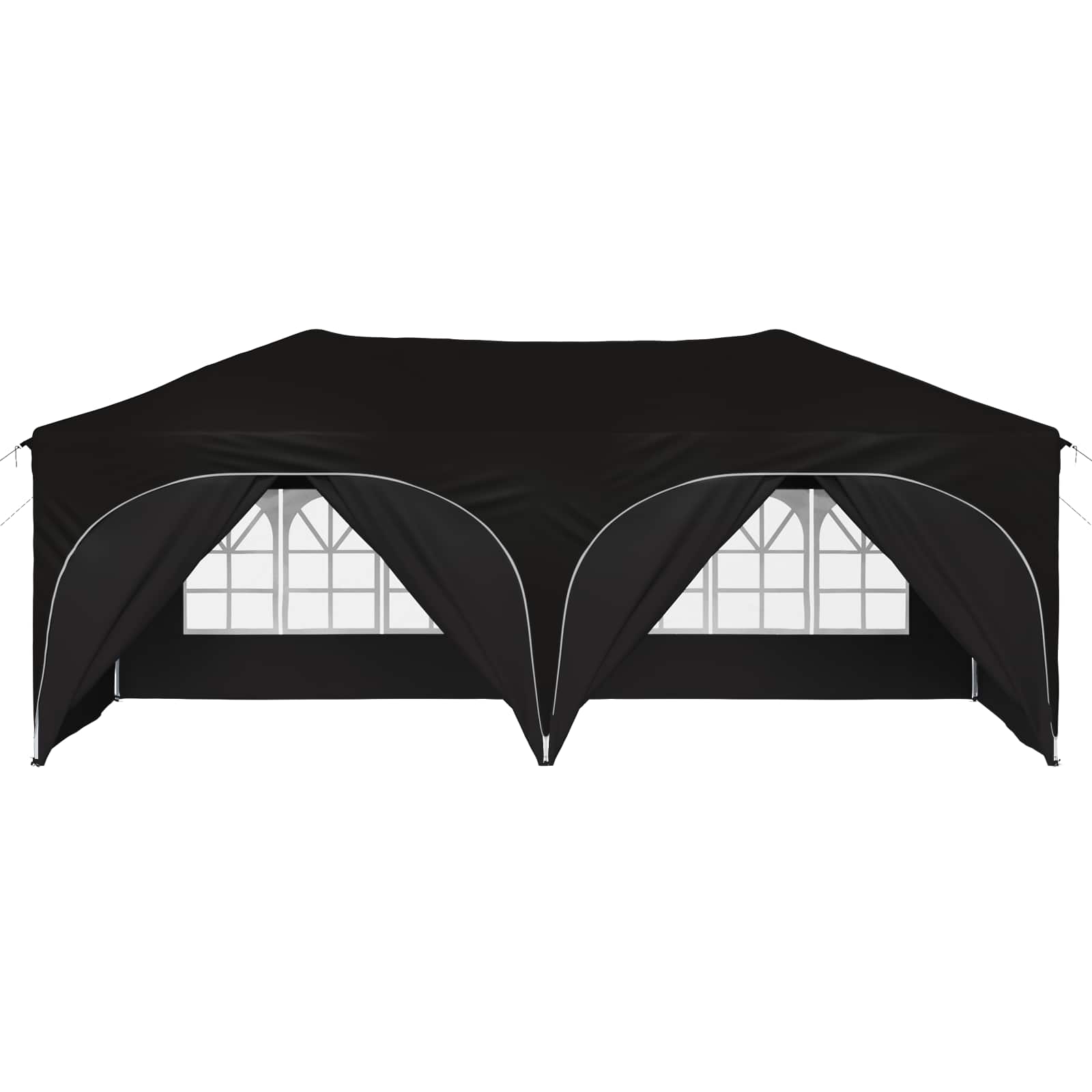Pop-up Feesttent Zwart 575 x 288 x 245 cm Oxford Stof