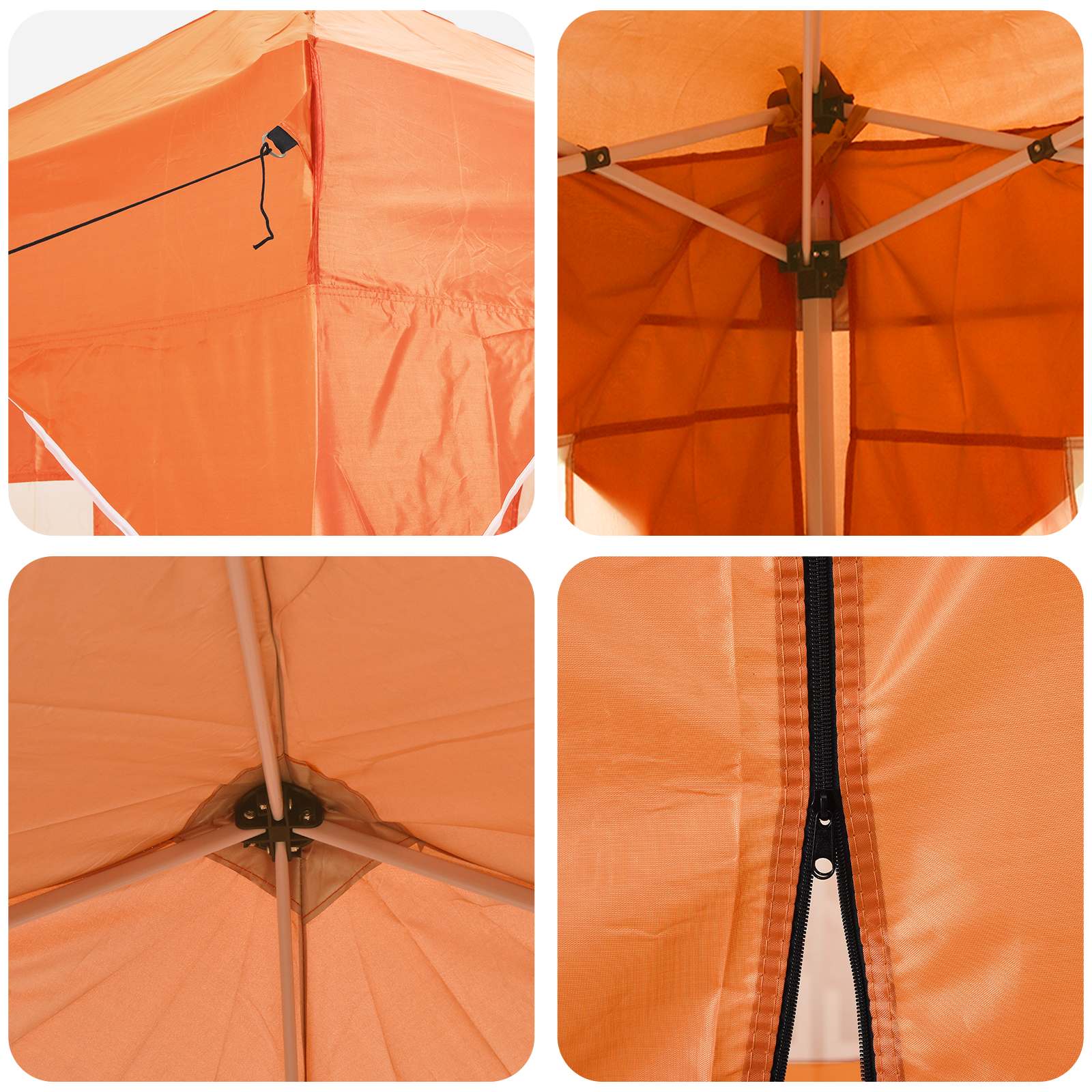 Pop-up Feesttent Oranje 575 x 288 x 245 cm Oxford Stof