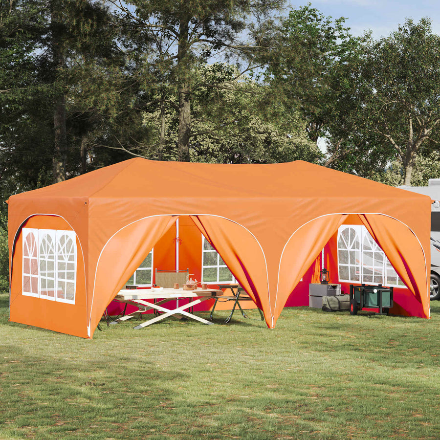 Pop-up Feesttent Oranje 575 x 288 x 245 cm Oxford Stof