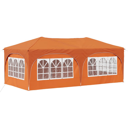 Pop-up Feesttent Oranje 575 x 288 x 245 cm Oxford Stof