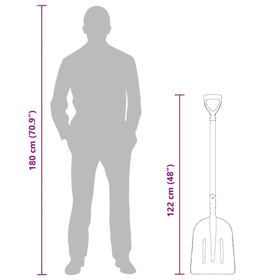 Schep Zilver 29 x 122 cm Aluminium