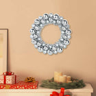 Christmas Wreath 2 pcs Silver 33 x 33 x 7 cm Polystyrene