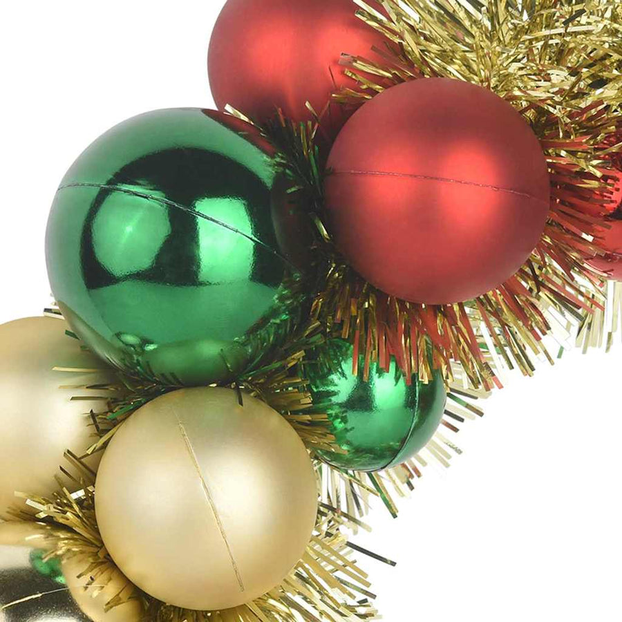 Kerstbal Kransen 2 pcs Multikleur 33 x 33 x 7 cm Polystyreen