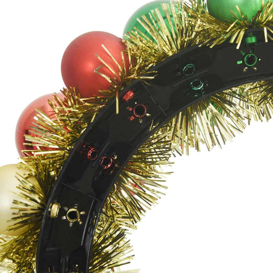 Kerstbal Kransen 2 pcs Multikleur 33 x 33 x 7 cm Polystyreen