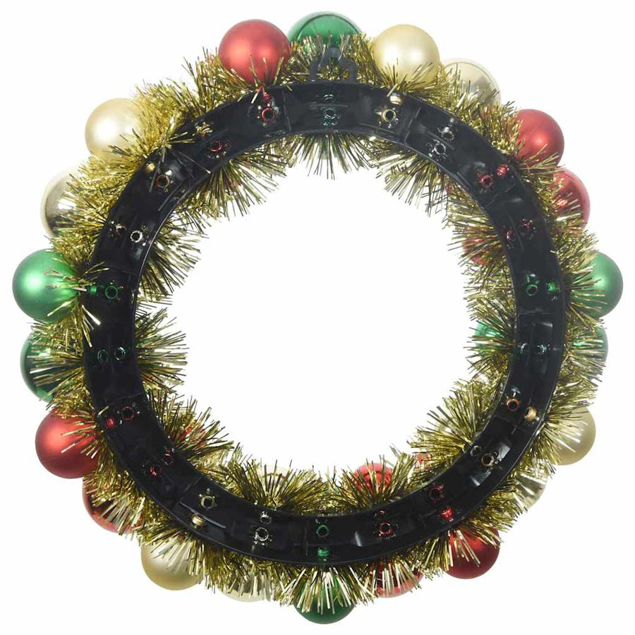 Kerstbal Kransen 2 pcs Multikleur 33 x 33 x 7 cm Polystyreen