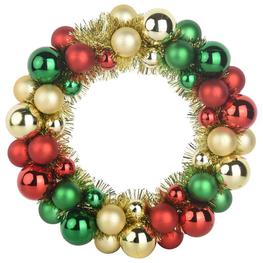 Kerstbal Kransen 2 pcs Multikleur 33 x 33 x 7 cm Polystyreen