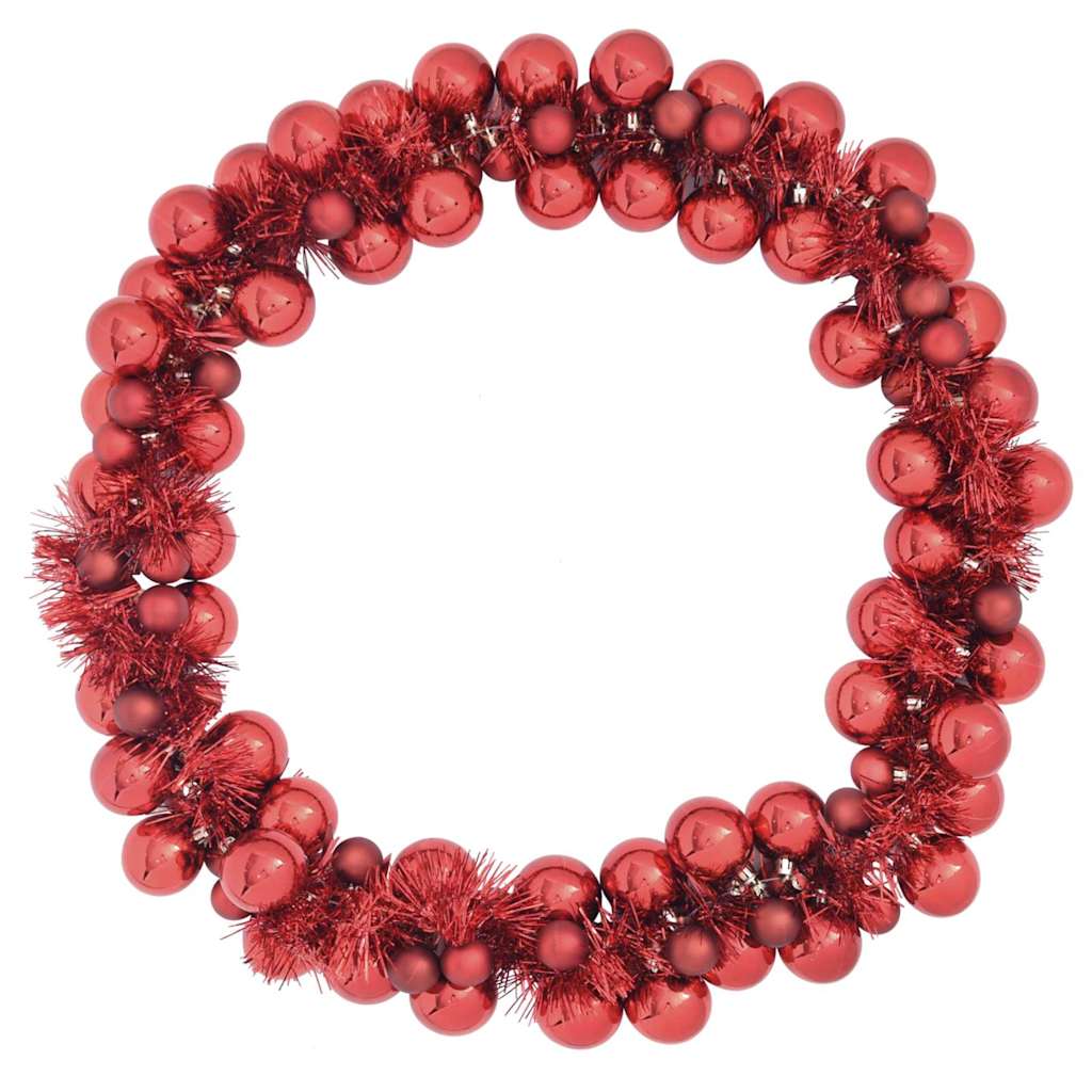 Kerstbal Guirlande Rood 186 cm Polystyreen