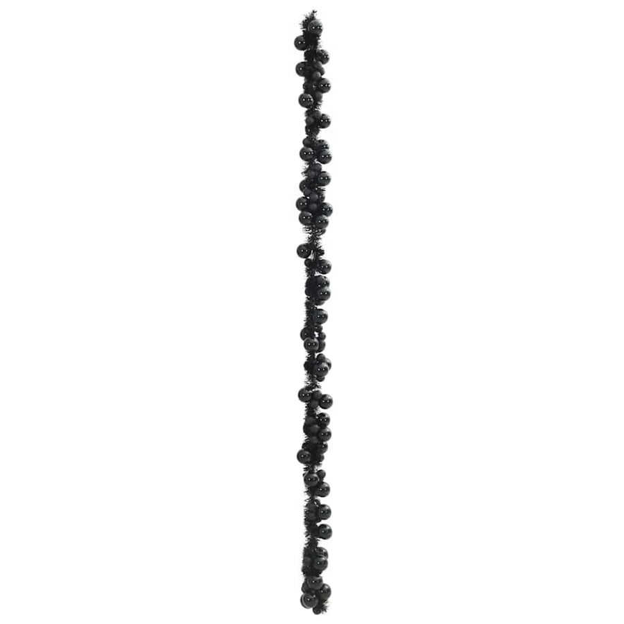 Kerstbal Guirlande Zwart 186 cm Polystyreen