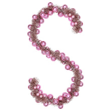 Kerstbal Guirlande Roze 186 cm Polystyreen