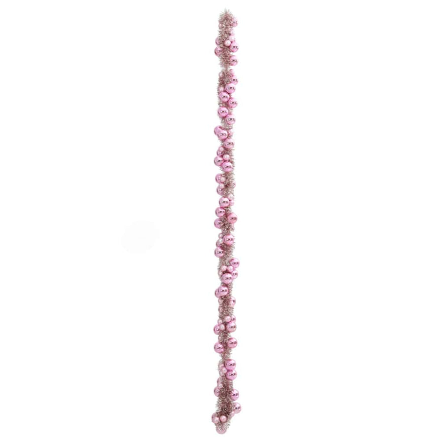 Kerstbal Guirlande Roze 186 cm Polystyreen
