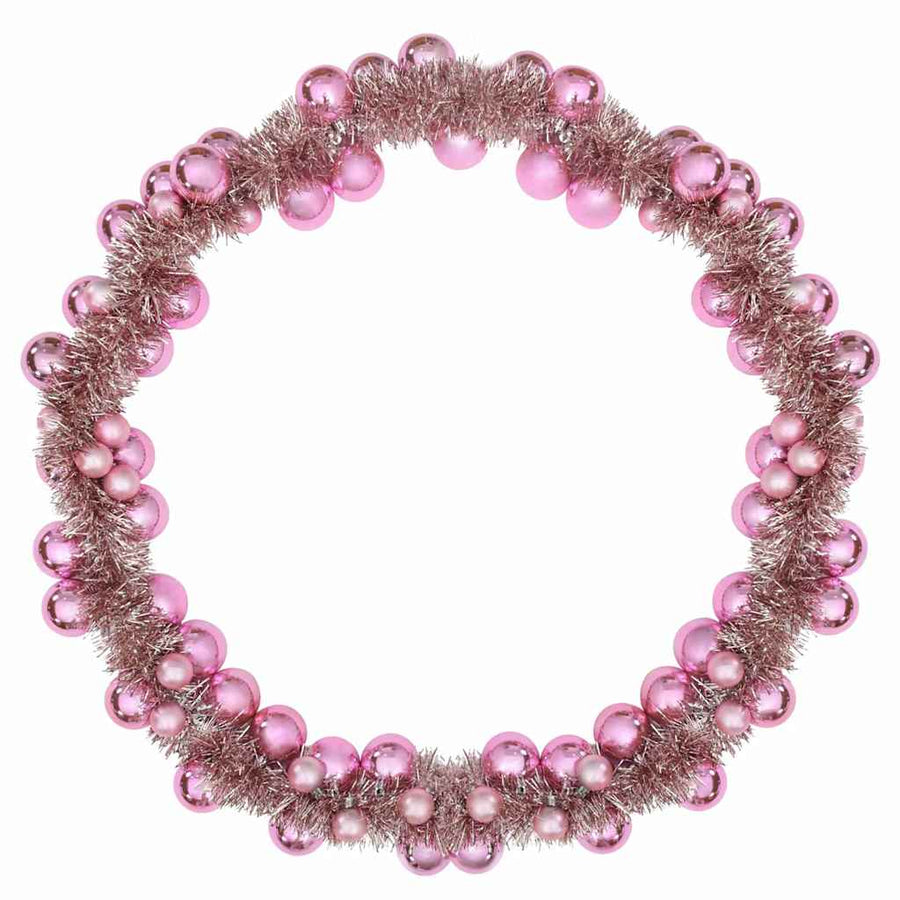Kerstbal Guirlande Roze 186 cm Polystyreen