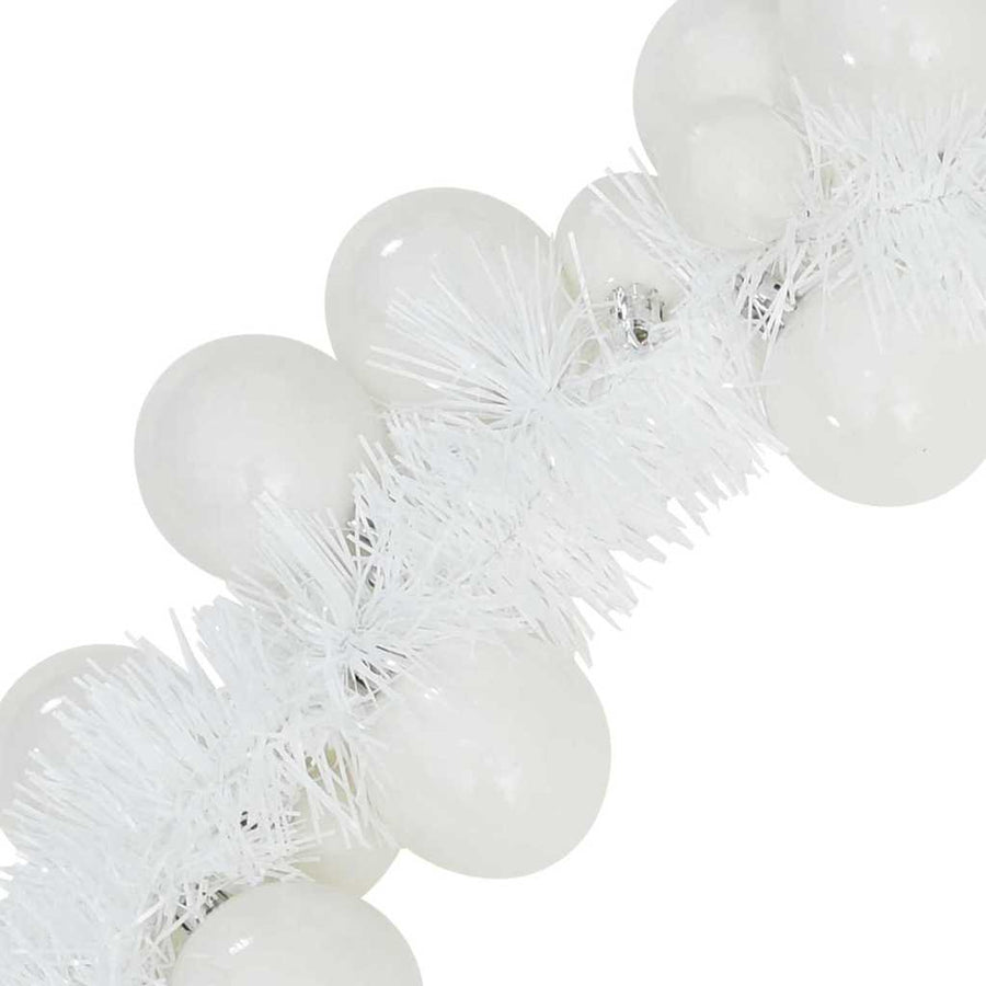 Kerstbal Guirlande Wit 186 cm Polystyreen