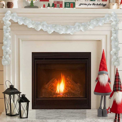 Kerstbal Guirlande Wit 186 cm Polystyreen