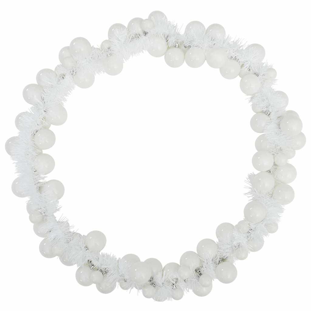 Kerstbal Guirlande Wit 186 cm Polystyreen