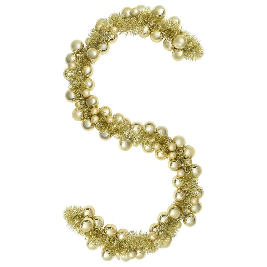 Kerstbal Guirlande Goud 186 cm Polystyreen