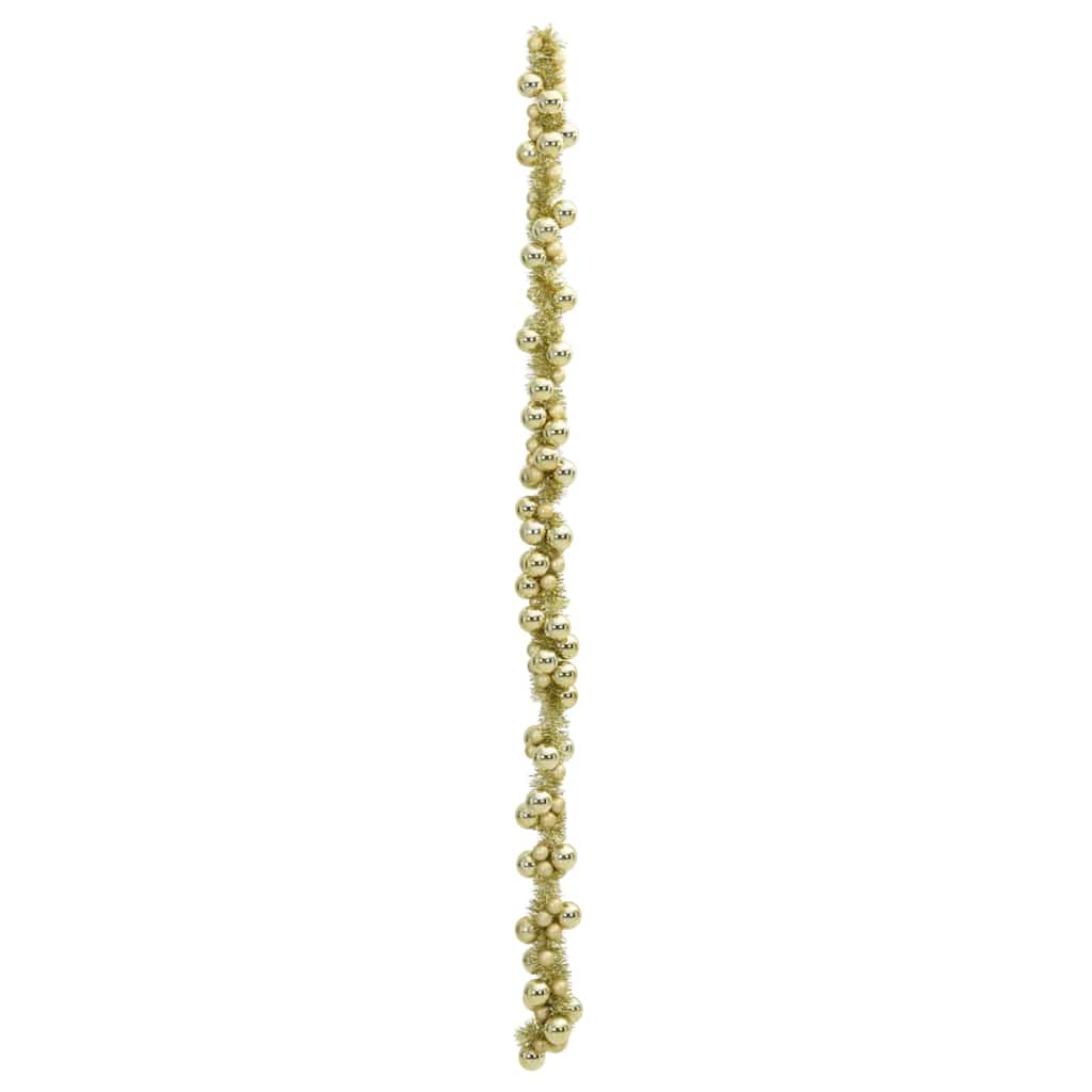 Kerstbal Guirlande Goud 186 cm Polystyreen