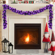 Kerstguirlande 186 cm lila polystyreen