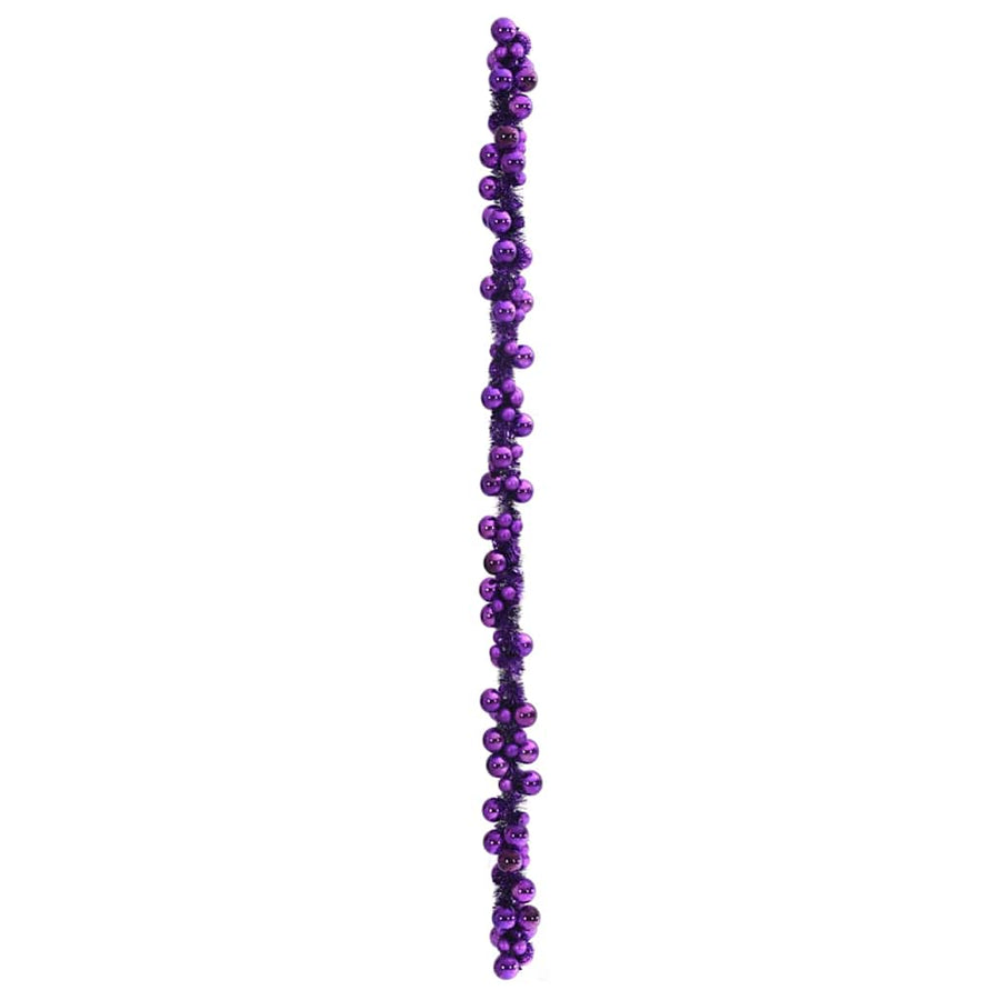 Kerstbal Guirlande Lila 186 cm Polystyreen