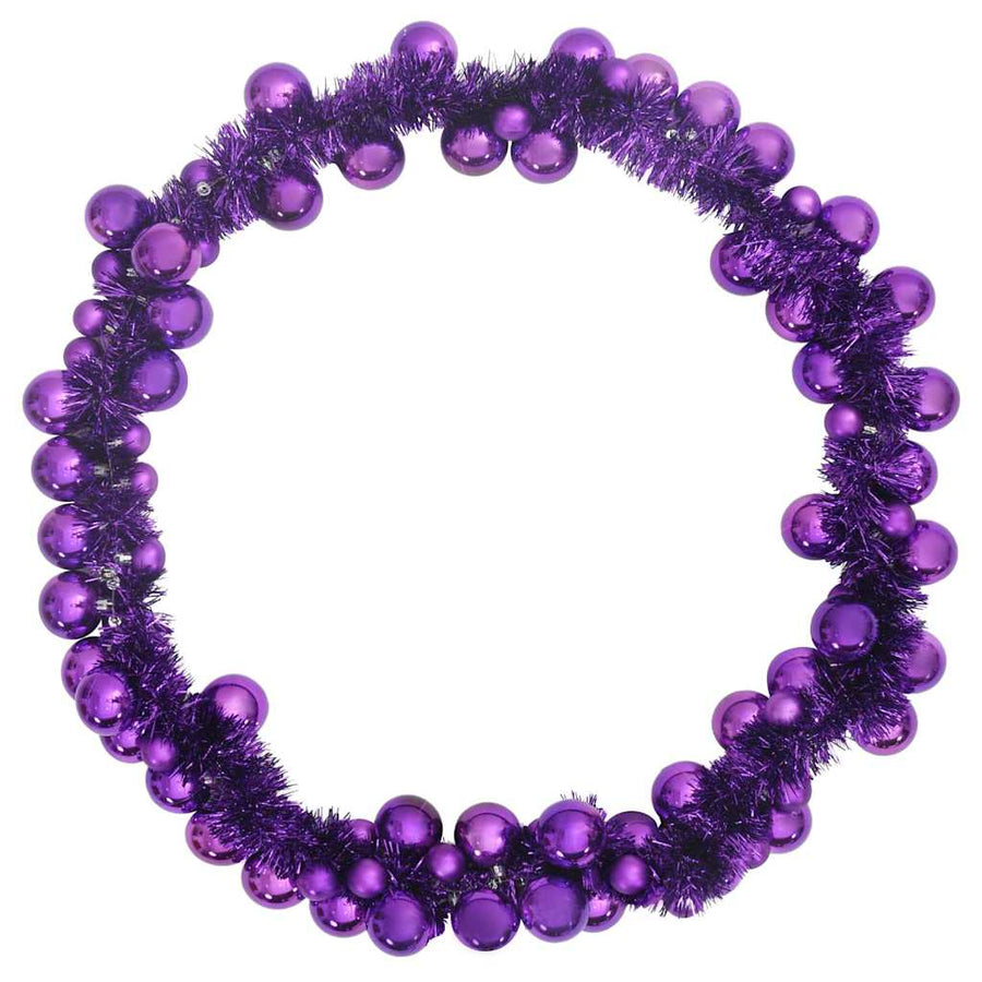 Kerstbal Guirlande Lila 186 cm Polystyreen