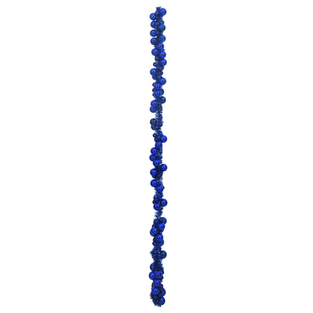 Kerstbal Guirlande Blauw 186 cm Polystyreen