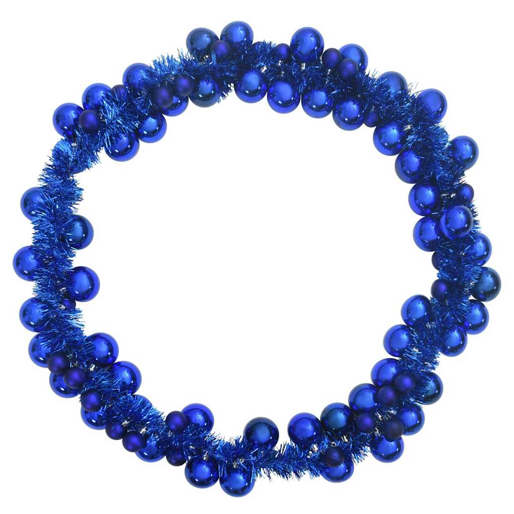 Kerstbal Guirlande Blauw 186 cm Polystyreen