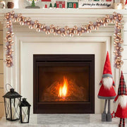 Kerstguirlande 186 cm rose gold