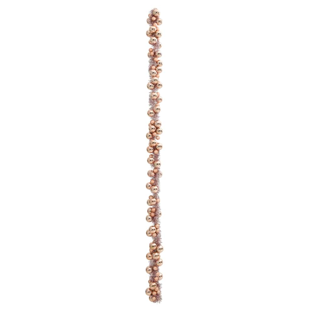 Kerstbal Guirlande Rose Gold 186 cm Polystyreen