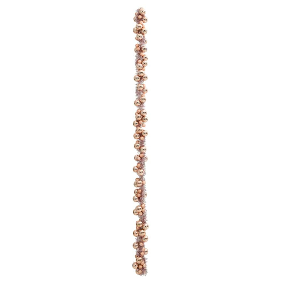 Kerstbal Guirlande Rose Gold 186 cm Polystyreen