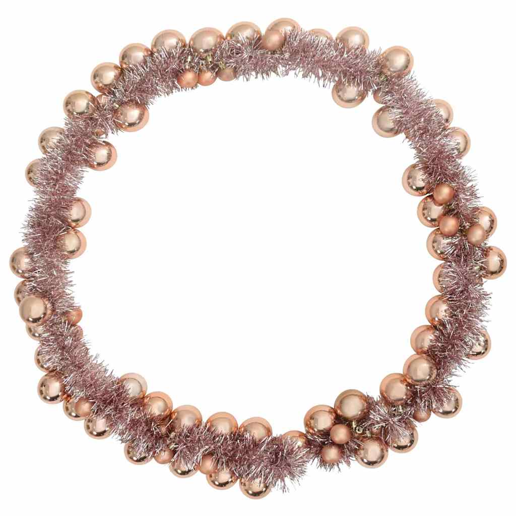 Kerstbal Guirlande Rose Gold 186 cm Polystyreen