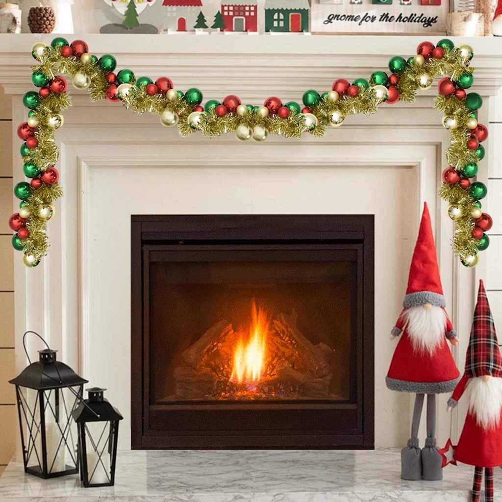 Kerstbal Guirlande Multikleur 186 cm Polystyreen