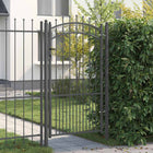 Hekpoort 103x175 cm staal grijs met slot