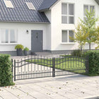 Hekpoort 305x120 cm grijs staal