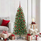 Christmas Ball Set with 150 LED 61 pcs Red Plastic