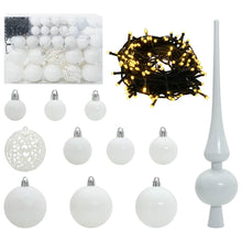 Kerstbal Set met 150 LED 61 pcs Wit Kunststof