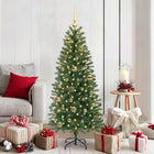 Christmas Bauble Set with 150 LED 61 pcs Gold Plastic