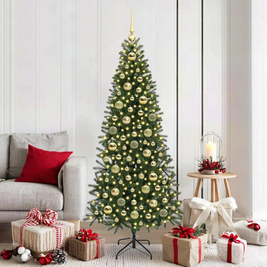 Kerstbal Set Met 300 Led 120 Pcs Kunststof Goud